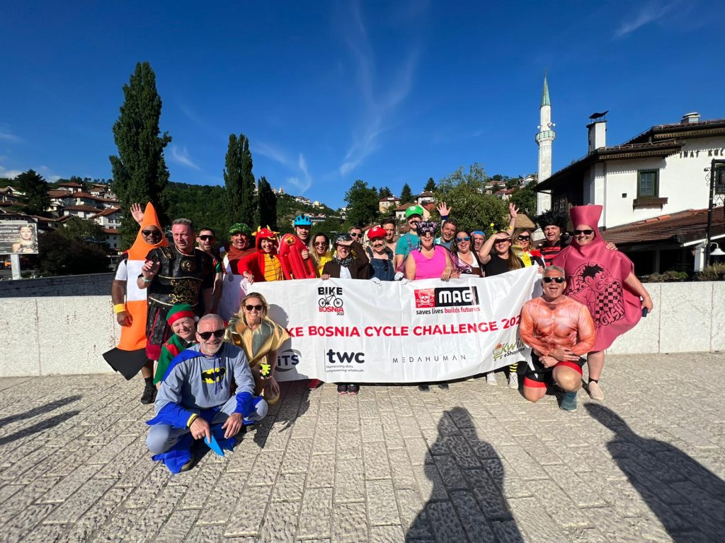 Bike Bosnia 2022 – £100,000 raised by #dreamteam for MAG!